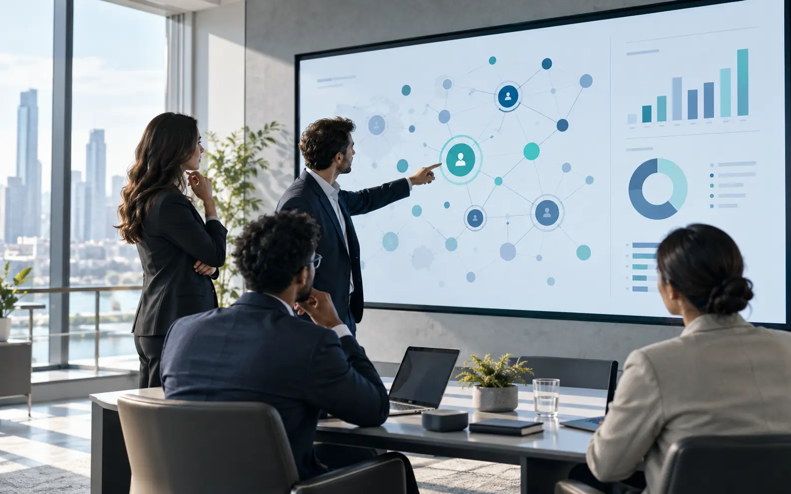 Vista account-based campaigns visual showing priority account engagement and account movement